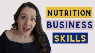 Nutrition Business Skills