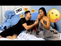 GETTING INTO BED WITH NO CLOTHES ON TO SEE HIS REACTION *HILARIOUS*