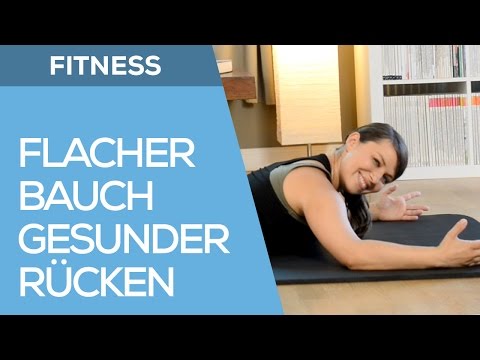 Fitness Workout für einen flachen Bauch & gesunden Rücken - für Anfänger - Fit mit Anna - HD