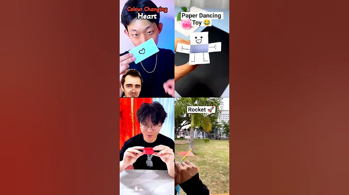 4 best paper toys , colour changing toy magic , origami paper craft #shorts #paper #craft