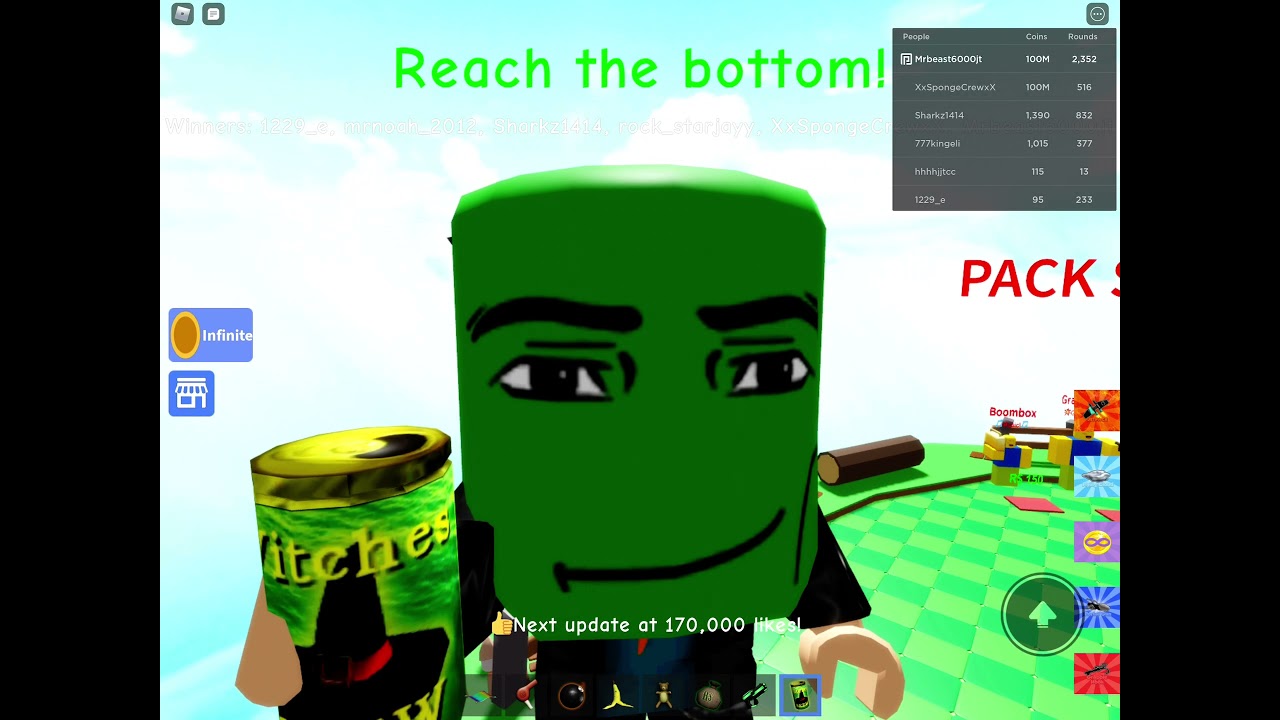 Playing don’t press the button 4 Roblox
