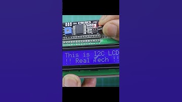 16x2 LCD with I2C Adapter Module | #electronics #arduino #diy