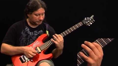 Guitar Lick with Legato in the Style of Paul Gilbert - Electric Guitar Lesson
