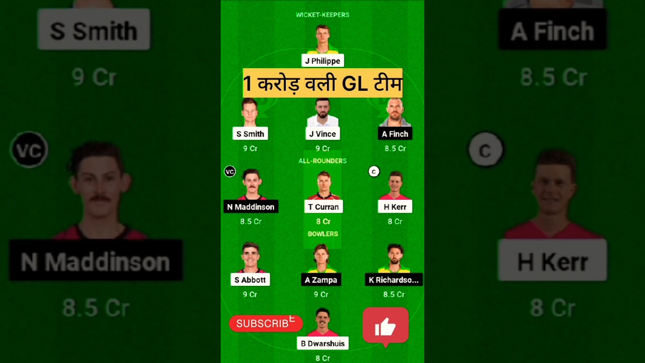 SIX VS REN DREAM11 TEAM | REN VS SIX DREAM11 PREDICTION 