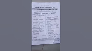 HTET TGT PGT CDP previous year question paper #phonk#music #examinfo #examalert #latestupdates #htet