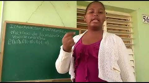 Interpolación polinómica ejercicio por el método de vandermonde