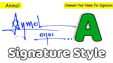 ✔️ Anmol Name Signature Style Request Done
