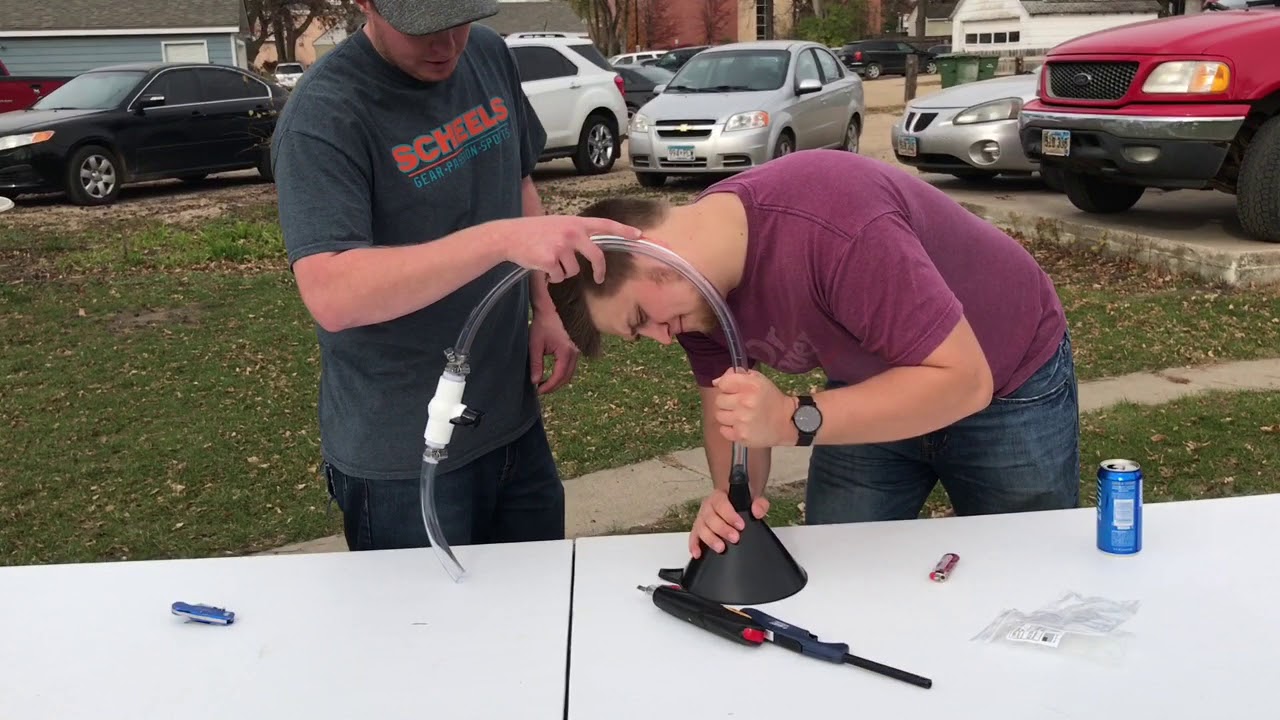 Making a Beer Bong YouTube