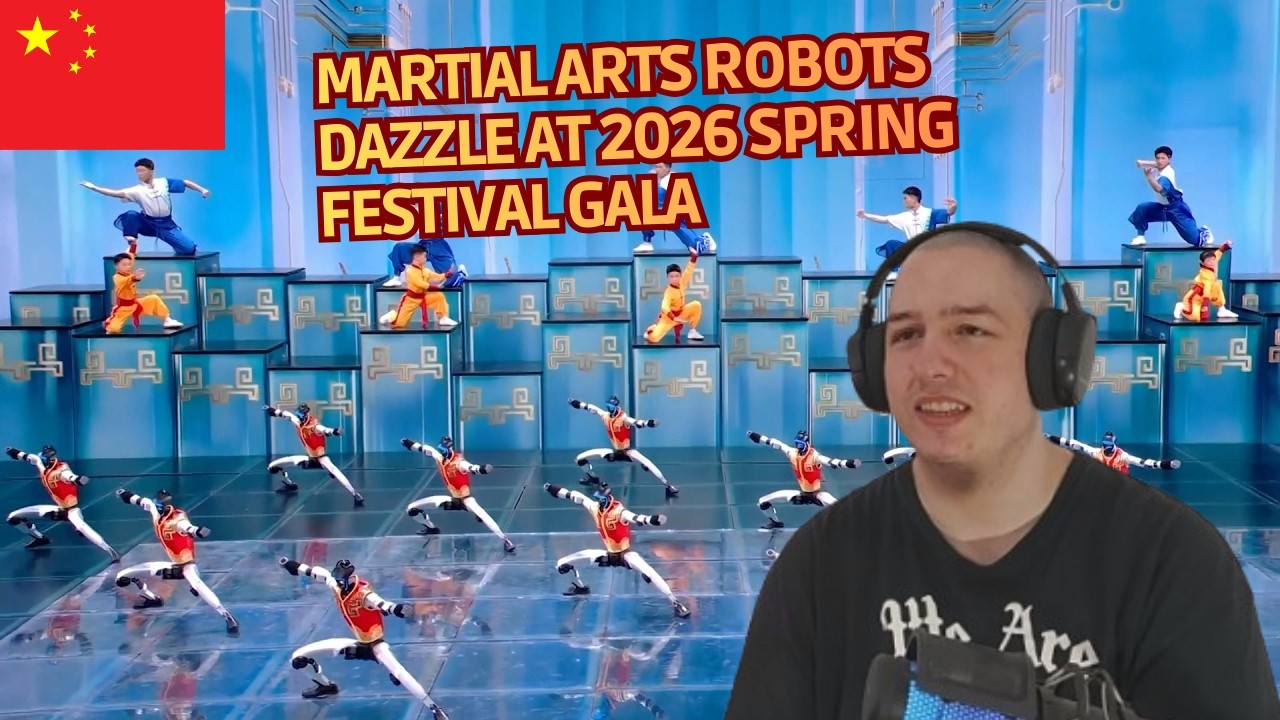 Frenchman Reacts To Martial arts robots dazzle at 2026 Spring Festival Gala