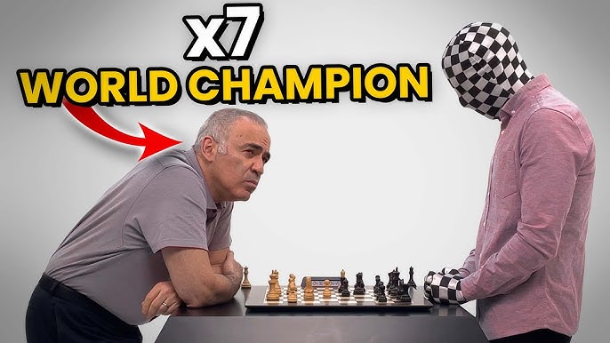 O menino Carlsen e o gigante Kasparov!!! 