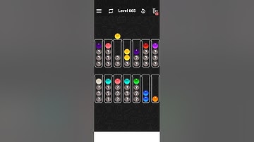level 665 of Ball Sort Color water Puzzle