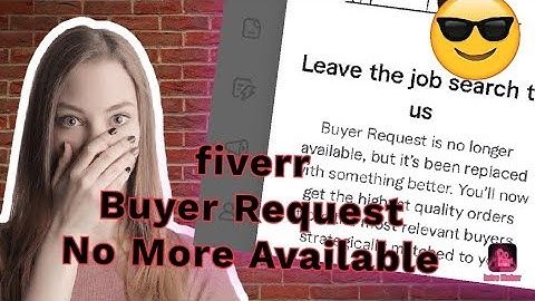fiverr - Buyer Request No More Available