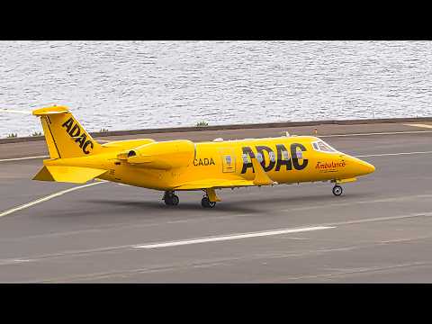 AIR AMBULANCE ADAC Learjet 60 at Madeira Airport