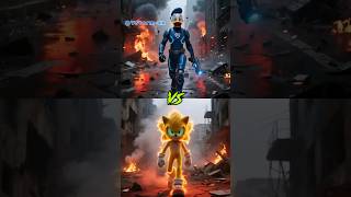 Space Police Donald Duck Vs Sonic, Amy Rose, Tails, Knuckles, Metal Sonic, Rogue The Bat
