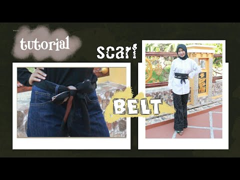 COME INDOSSARE UNA SCIARPA IN UNA CINTURA || TUTORIAL SCIARPA IKAT JADI Pinggang || SONIASHSP