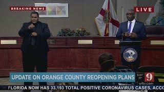 LIVE VIDEO: Orange Co. Mayor Jerry Demings reacts to DeSantis Reopening Order screenshot 5