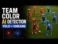 Player Team Color Assignment using YOLO + KMeans | Football Computer Vision Project