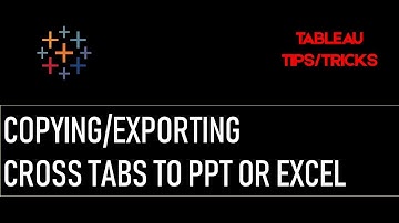 Tableau Copying Data onto PPT easily & Export to Excel feature Explained