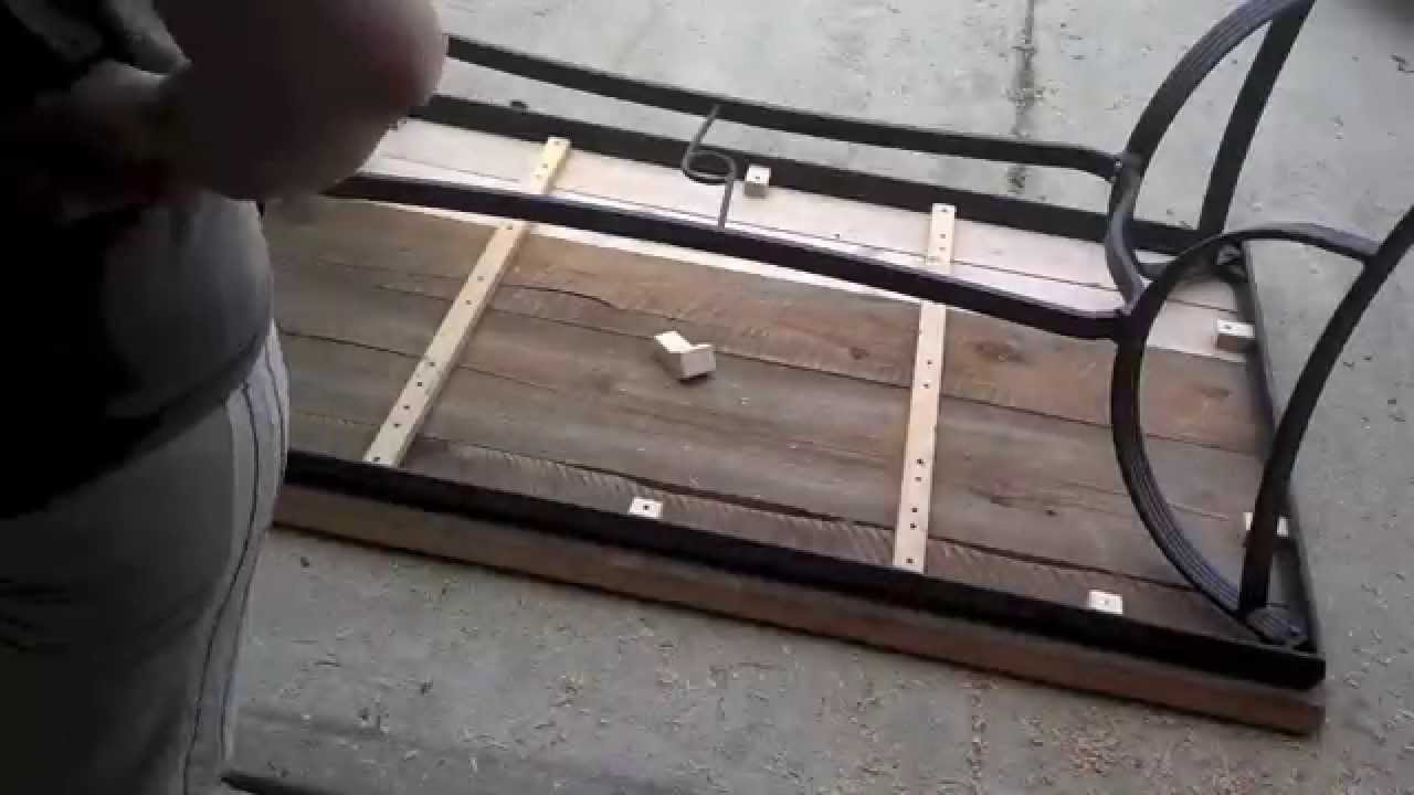 Rebuilt a Busted Patio Table Top   YouTube