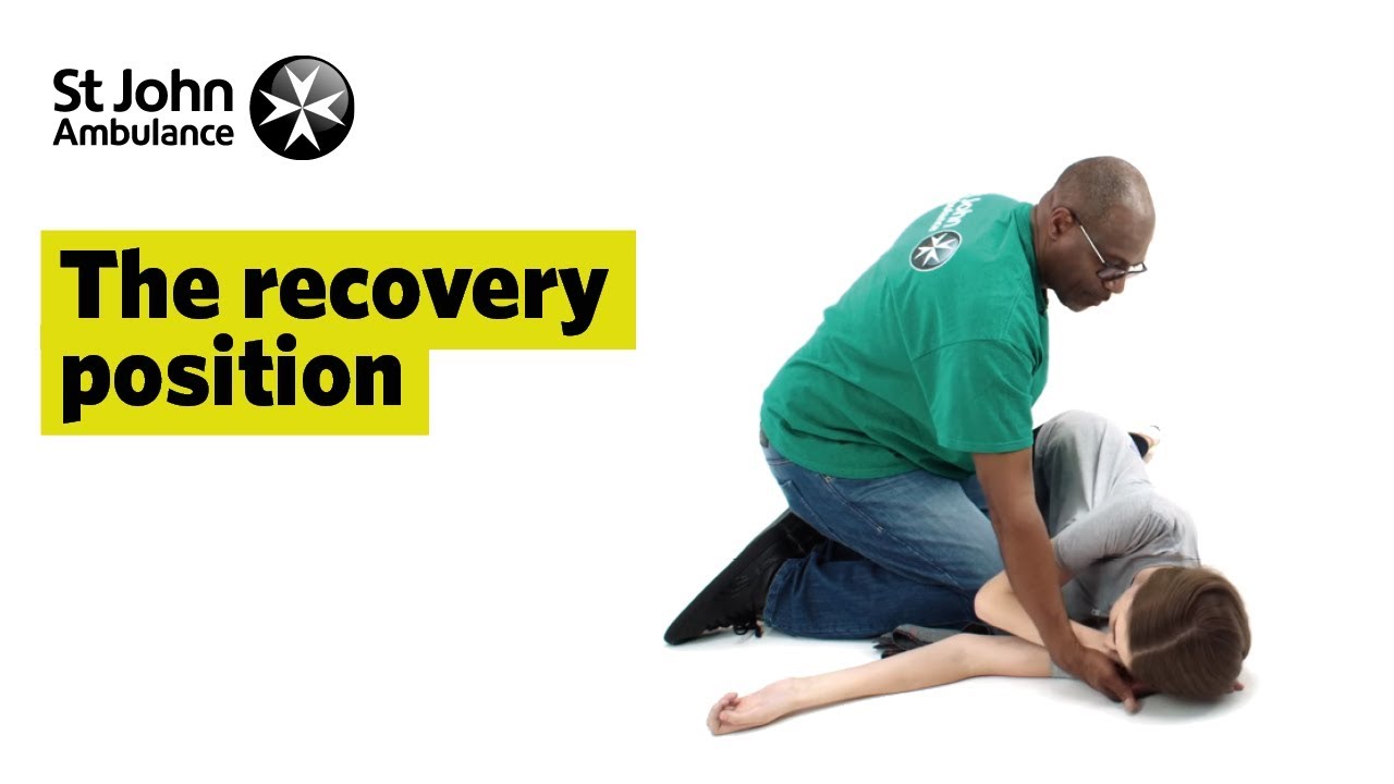 Recovery position. Positions for first Aid. Recovery position after the CPR. First position Mega Banton. First position