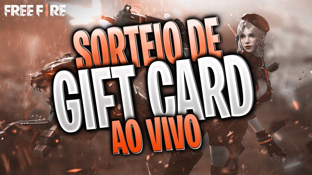 SORTEIO DE GIFT CARD AO VIVO!!! - FREE FIRE - YouTube