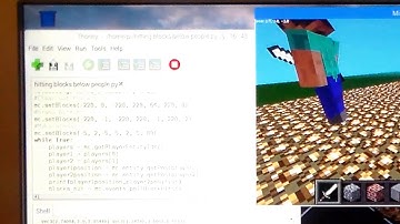 Minecraft Pi Python Knockout Floor video 2