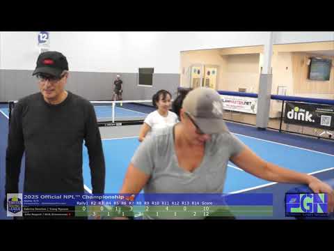 Game 2 Official NPL National Pickleball League Championship 2025 Trang, John, Rick, Sabrina Sportime