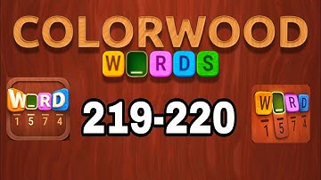 COLORWOOD WORDS Cryptogram level 219 220