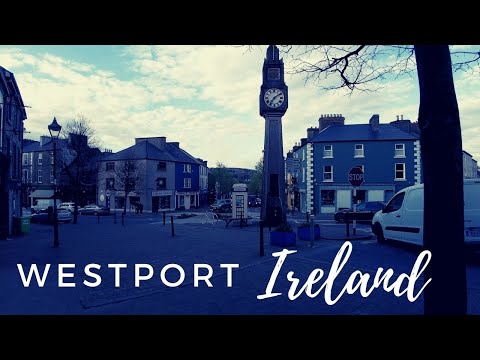 Westport Mayo Walking Tour Buzzing Saturday evening (23 April 2022) Ireland 4k