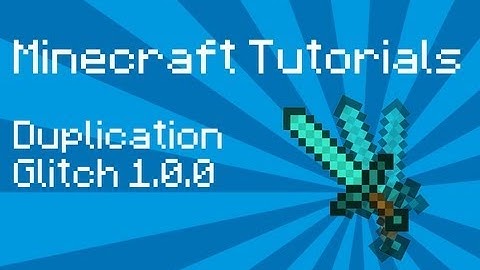 Minecraft Tutorial: Duplication Glitch 1.1.0