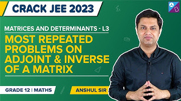 Adjoint & Inverse of a Matrix - Matrices and Determinants Class 12 Maths Questions | JEE Main 2023