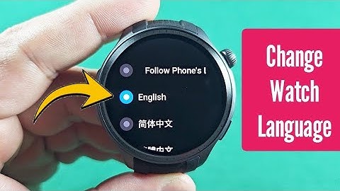 Change Amazfit Watch Language