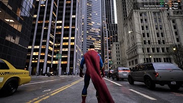Superman vs Matrix City - Unreal Engine 5