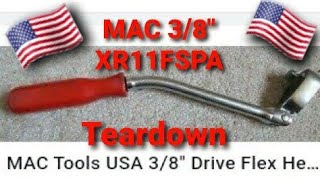 Mac 3/8 drive off set ratchet XR11FSPA overview/taredown of parts.