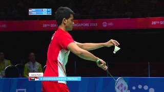 Badminton Mens Team Finals Match 2 (Day 7) | 28th SEA Games Singapore 2015