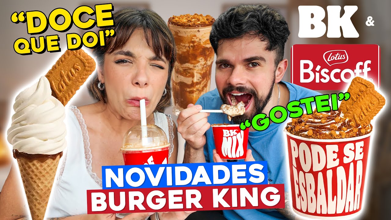 PROVAMOS OS NOVOS SORVETES DO BK 🗣️