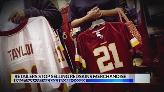 Retailers to stop selling  Redskins merchandise