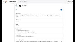 Weekly Hits extension Removal | Uninstall Weekly Hits hijacker