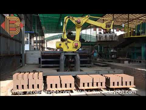Full automatic robot brick setting machine for brick making project