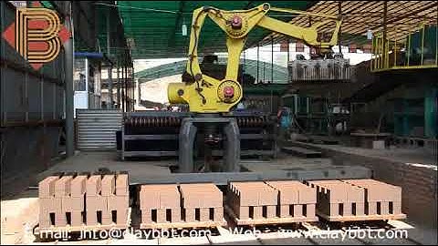 Full automatic robot brick setting machine for brick making project