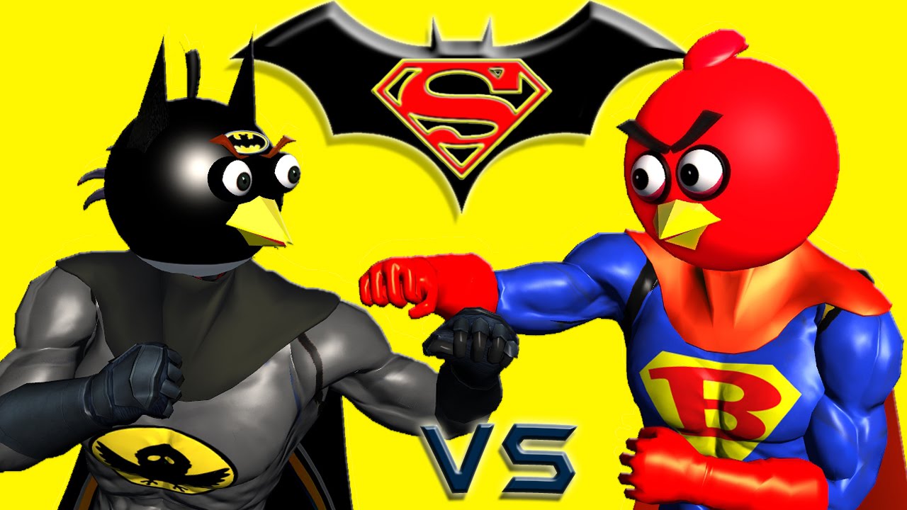 BATMAN vs. SUPERMAN with ANGRY BIRDS ♫ 3D animated mashup ☺ FunVideoTV -  Style ;-)) - YouTube