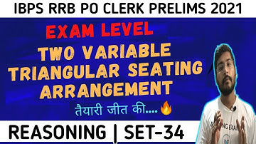 Triangular Seating Arrangement for Ibps Rrb Po/Clerk Prelims 2021|Reasoning |Ravi Ranjan Bharadwaj