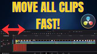 Move All Clips Forward or Backward in DaVinci Resolve (15-Second Shortcut!)