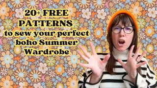 20 Free Patterns to sew your Spring/Summer Boho Wardrobe