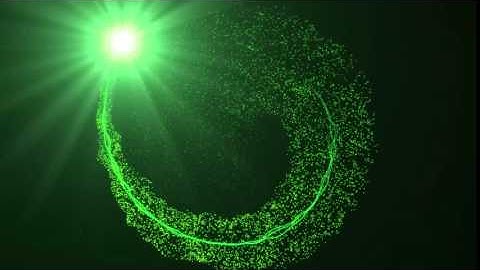 " Green　Particle Vortex Loop_001" Motion Background HD Free Footage