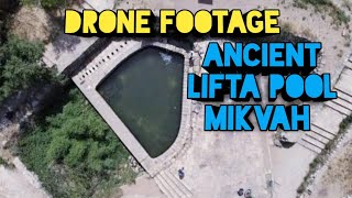 Ancient Lifta Pool Mikveh Jerusalem Drone Footage Mavic Air 2