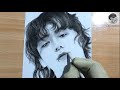HOW TO DRAW BTS JUNGKOOK TIME-LAPSE Realistic Jungkook PORTRAIT SKETCH Shading TUTORIAL