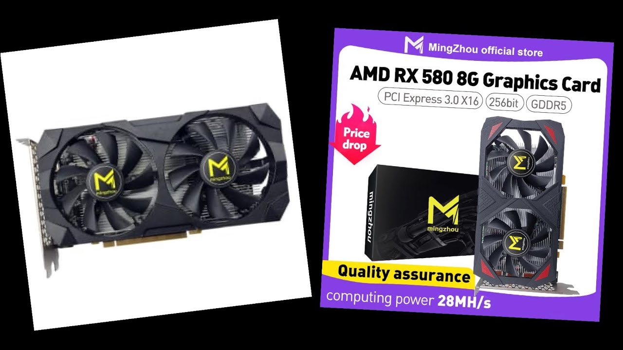 Tarjeta de video Radeon RX 580 8GB gddr5 , AliExpress - YouTube