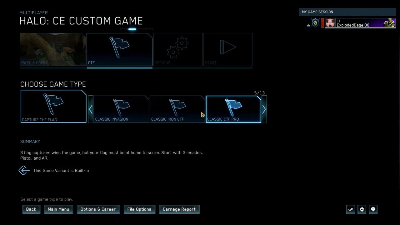 HaloCE MCC How to Make Custom Browser Gametype Settings YouTube