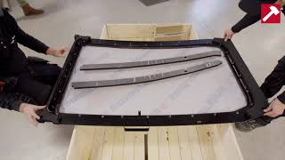 How to mount a Hammerglass Guard frame on a cab.